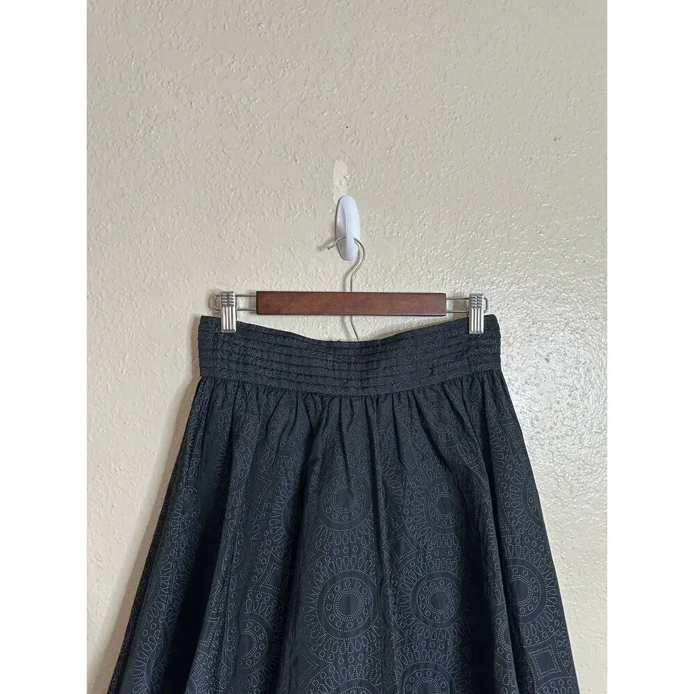 Armani Collezioni Jacquard Pleated Avant-Garde Art-To-Wear Skirt Womans 6